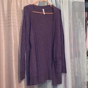 Iilac popcorn sweater